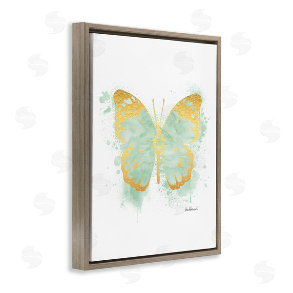 Stupell Industries Amanda Greenwood | Seafoam Green Butterfly Paint Splatter