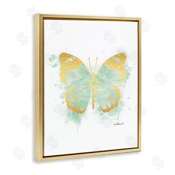 Stupell Industries Amanda Greenwood | Seafoam Green Butterfly Paint Splatter