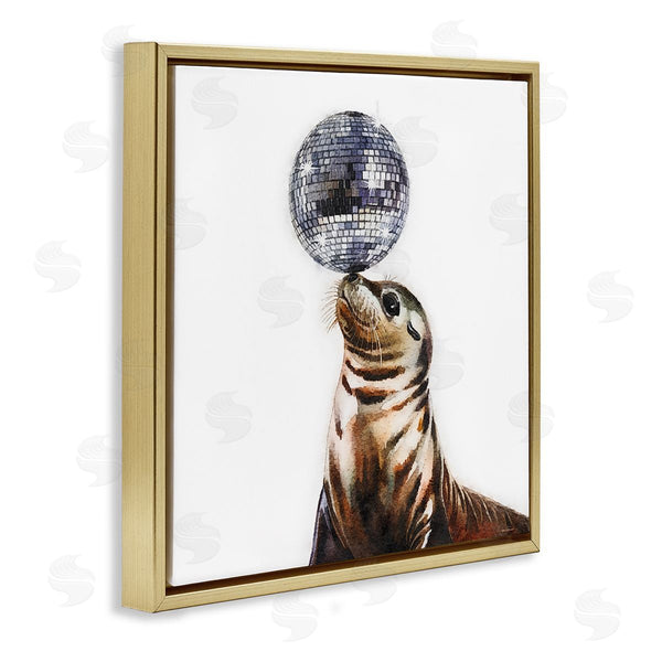 Stupell Industries Amanda Greenwood | Seal Balancing Disco Ball
