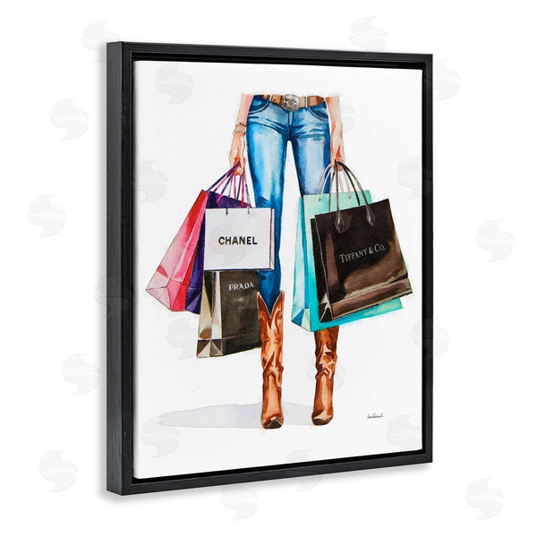 Stupell Industries Amanda Greenwood | Shopping Bags Cowgirl