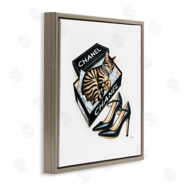 Stupell Industries Amanda Greenwood | Sleeping Cat In Shoe Box Wall Art