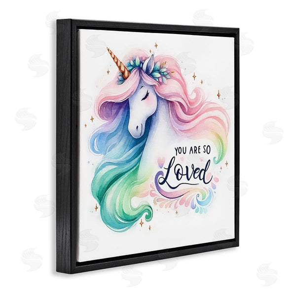 Stupell Industries Amanda Greenwood | So Loved Unicorn Wall Art