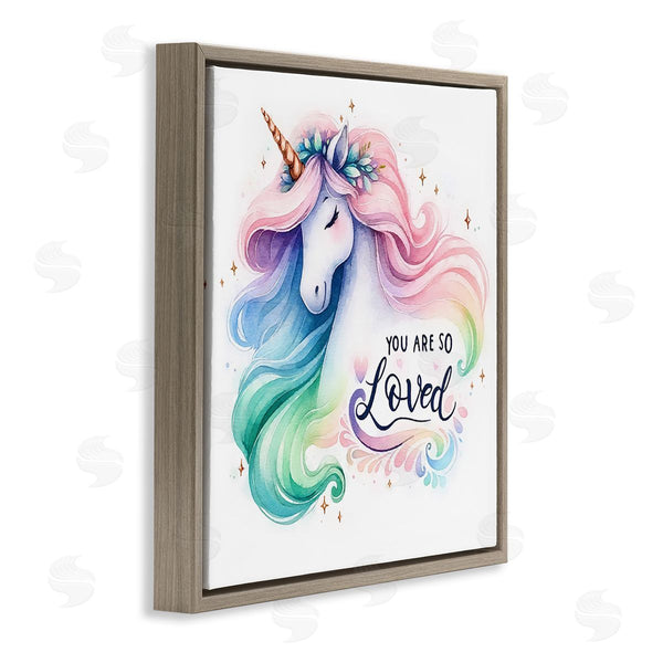 Stupell Industries Amanda Greenwood | So Loved Unicorn Wall Art