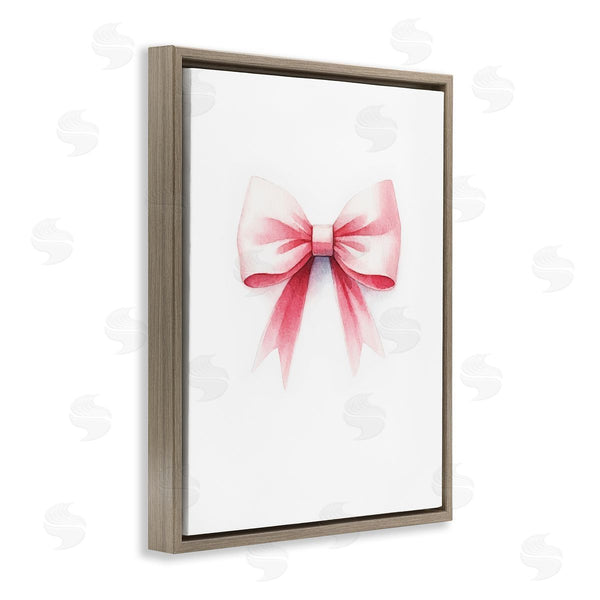 Stupell Industries Amanda Greenwood | Soft Fading Pink Bow Wall Art