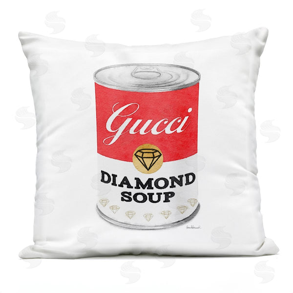 Stupell Industries Amanda Greenwood | Soup Can Diamond Glam Printed Throw Pillow