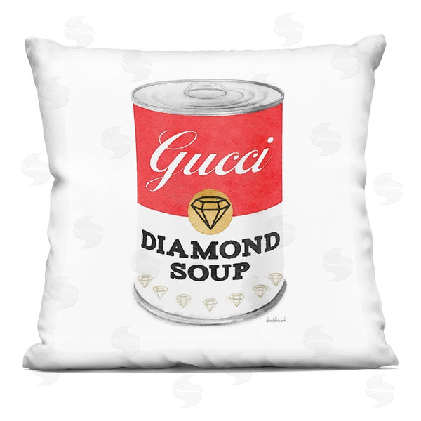 stupell industries Amanda Greenwood | Soup Can Diamond Glam Printed Throw Pillow