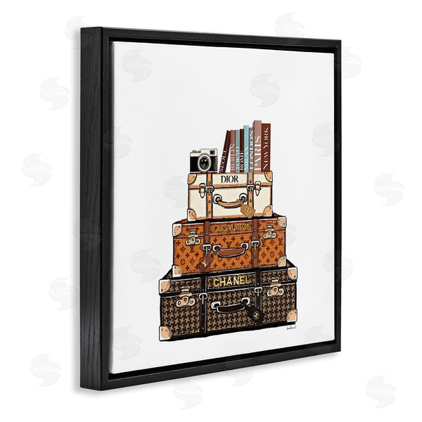 Stupell Industries Amanda Greenwood | Stacked Glam Suitcases