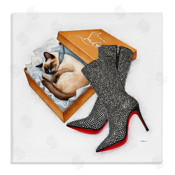 stupell industries Amanda Greenwood | Stylish Shoebox Cat Wall Art