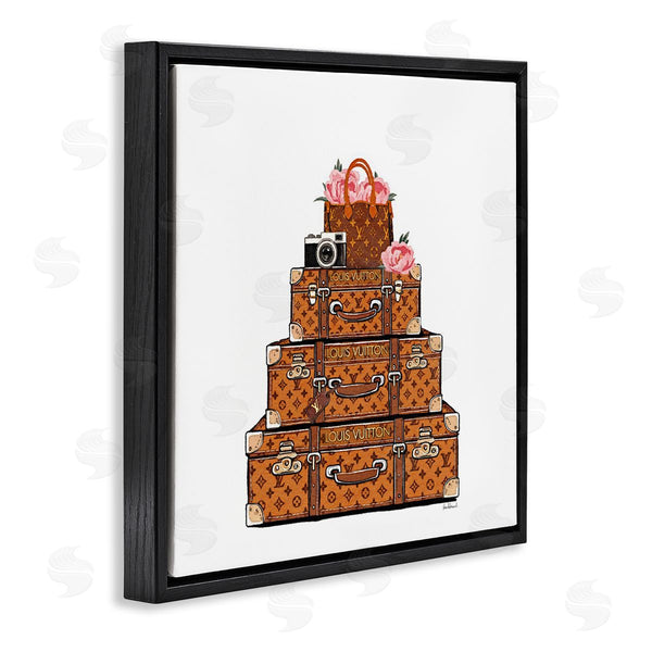 Stupell Industries Amanda Greenwood | Suitcases With Flowers & Camera