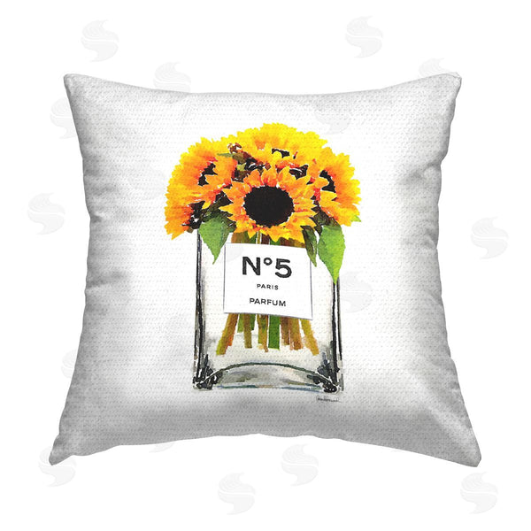 Stupell Industries Amanda Greenwood | Sunflower Blooms Stylish Perfume Printed Throw Pillow