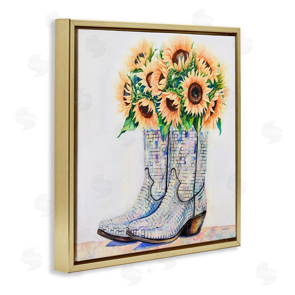 Stupell Industries Amanda Greenwood | Sunflower Filled Cowgirl Boots