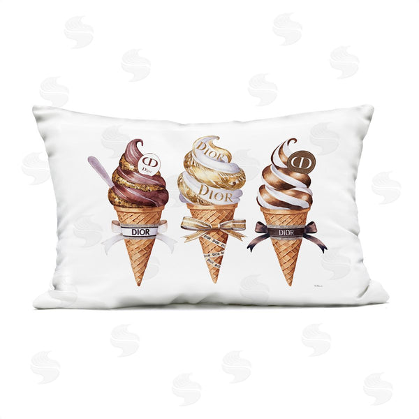 Stupell Industries Amanda Greenwood | Sweet Glam Ice Cream Printed Throw Pillow