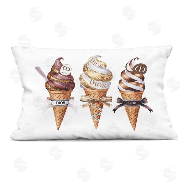 stupell industries Amanda Greenwood | Sweet Glam Ice Cream Printed Throw Pillow