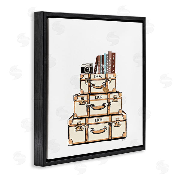 Stupell Industries Amanda Greenwood | Symmetrical Stacked Suitcases