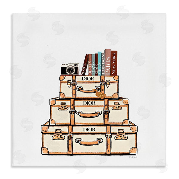 stupell industries Amanda Greenwood | Symmetrical Stacked Suitcases