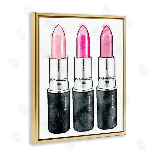 Stupell Industries Amanda Greenwood | Three Pink Lipsticks