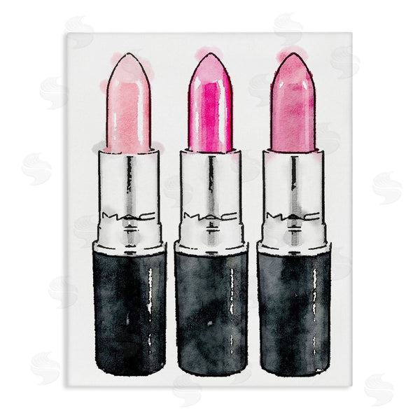 stupell industries Amanda Greenwood | Three Pink Lipsticks