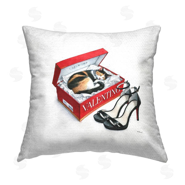 Stupell Industries Amanda Greenwood | Trendy Cat Shoebox Printed Throw Pillow
