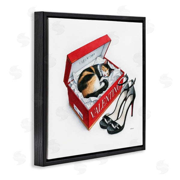 Stupell Industries Amanda Greenwood | Trendy Cat Shoebox Wall Art