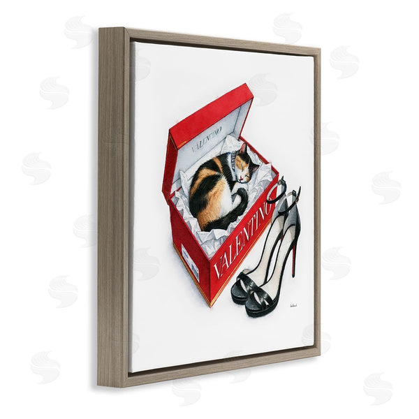 Stupell Industries Amanda Greenwood | Trendy Cat Shoebox Wall Art