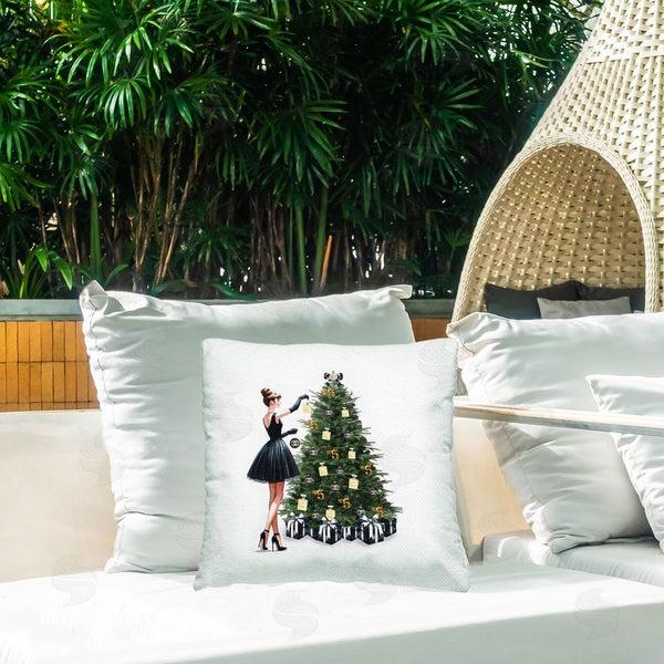Stupell Industries Amanda Greenwood | Trendy Christmas Tree Printed Throw Pillow