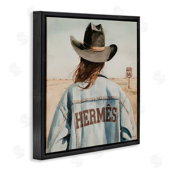 Stupell Industries Amanda Greenwood | Trendy Cowgirl In Desert