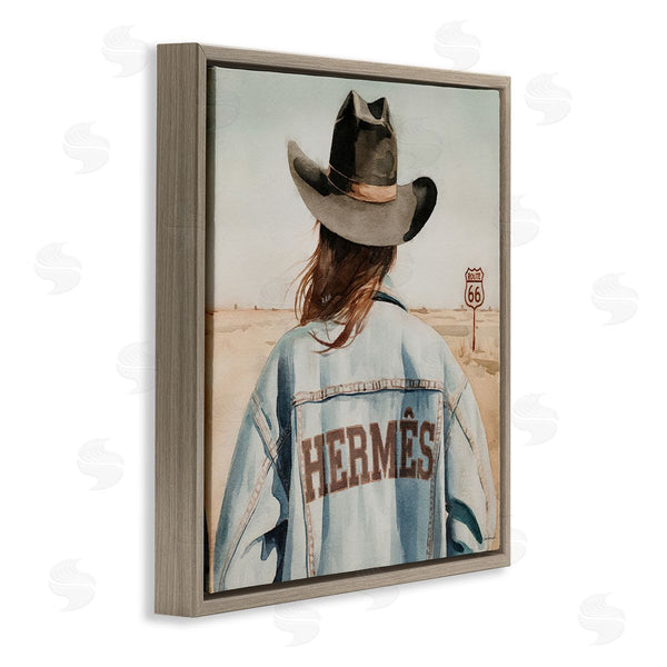 Stupell Industries Amanda Greenwood | Trendy Cowgirl In Desert