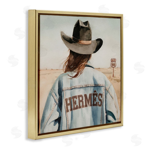Stupell Industries Amanda Greenwood | Trendy Cowgirl In Desert