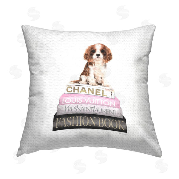 Stupell Industries Amanda Greenwood | Trendy Fashion Books Glam Dog Printed Throw Pillow