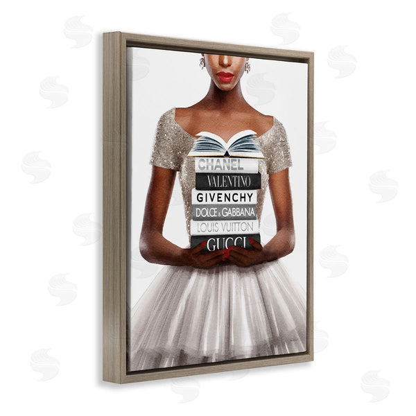 Stupell Industries Amanda Greenwood | Trendy Girl With Books