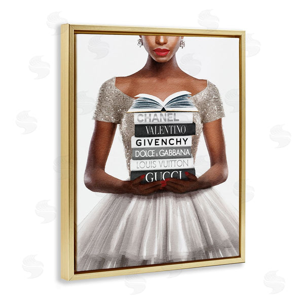 Stupell Industries Amanda Greenwood | Trendy Girl With Books