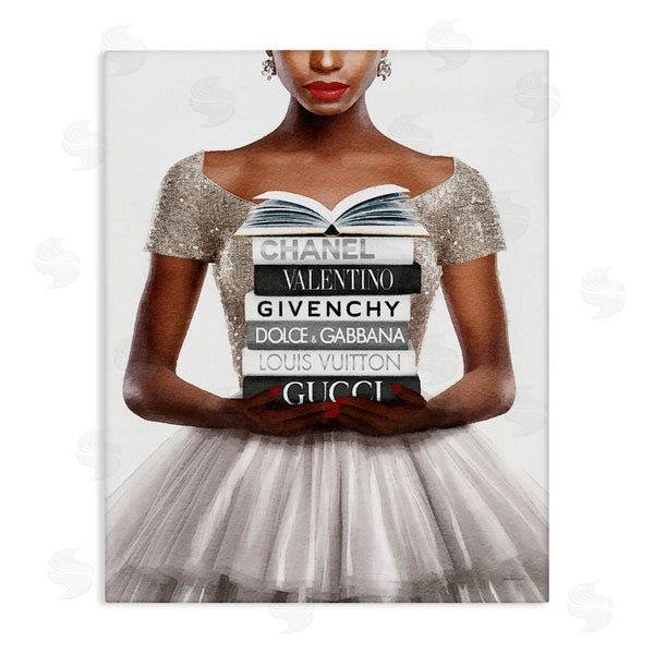 stupell industries Amanda Greenwood | Trendy Girl with Books