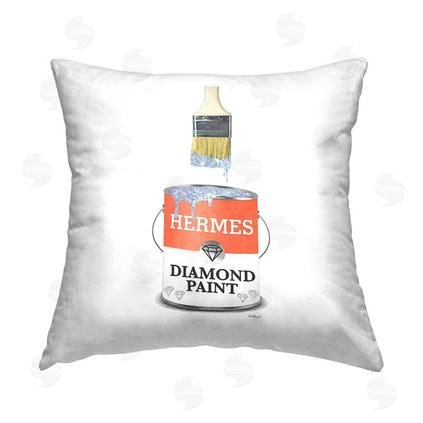 stupell industries Amanda Greenwood | Trendy Glam Paint Can Fashion Printed Throw Pillow
