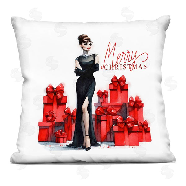 stupell industries Amanda Greenwood | Trendy Merry Christmas Printed Throw Pillow