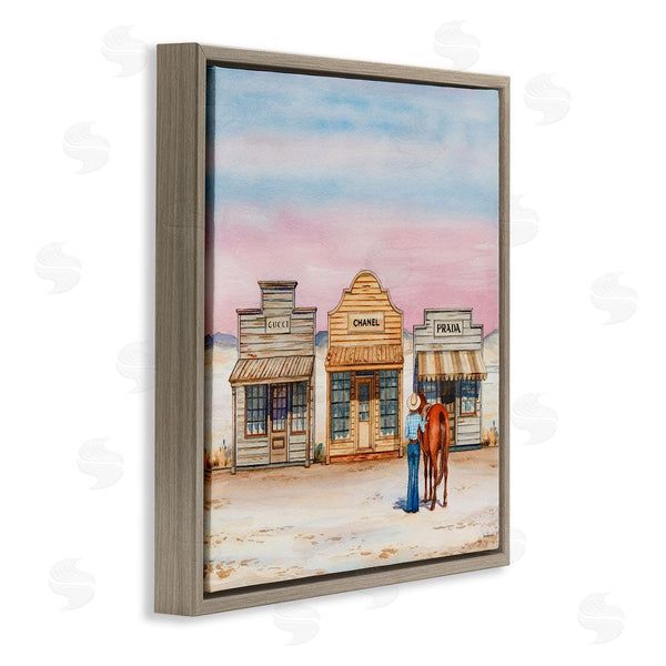 Stupell Industries Amanda Greenwood | Trendy Saloon Shops Cowgirl