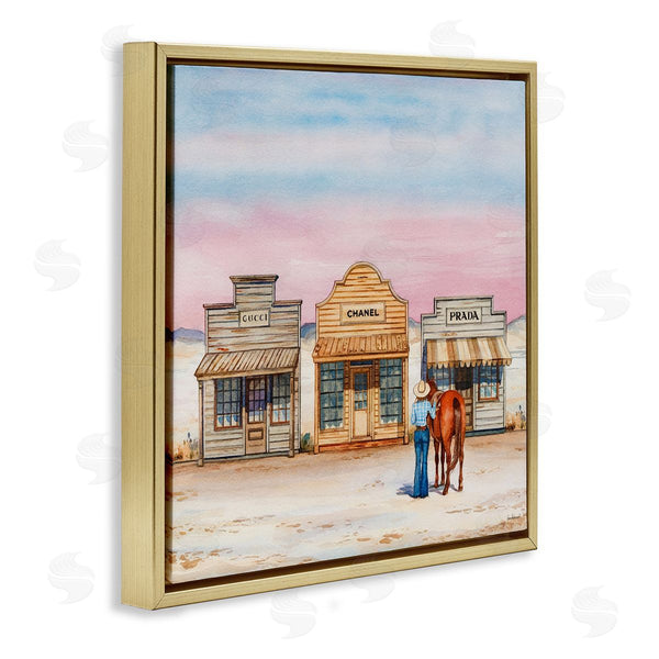 Stupell Industries Amanda Greenwood | Trendy Saloon Shops Cowgirl