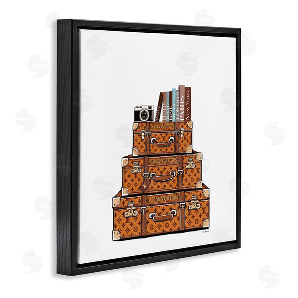 Stupell Industries Amanda Greenwood | Trendy Stacked Luggages
