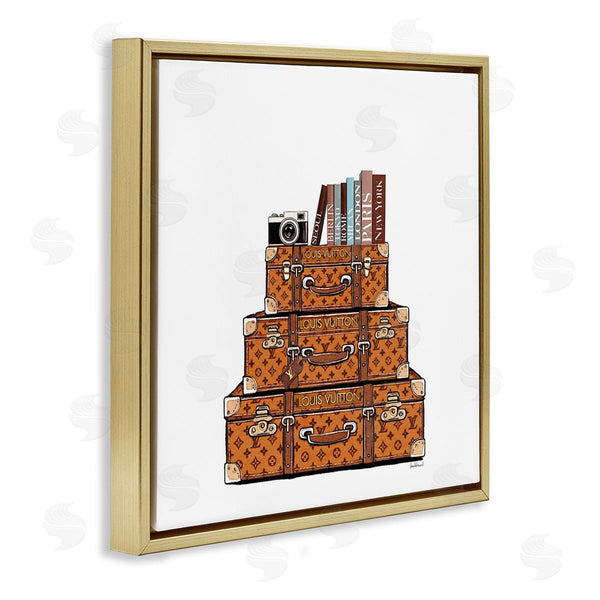 Stupell Industries Amanda Greenwood | Trendy Stacked Luggages