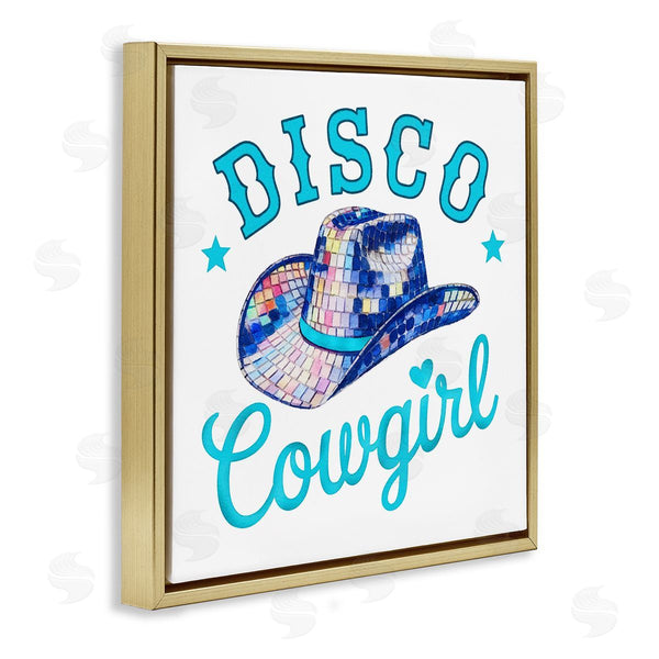 Stupell Industries Amanda Greenwood | Turquoise Disco Cowgirl