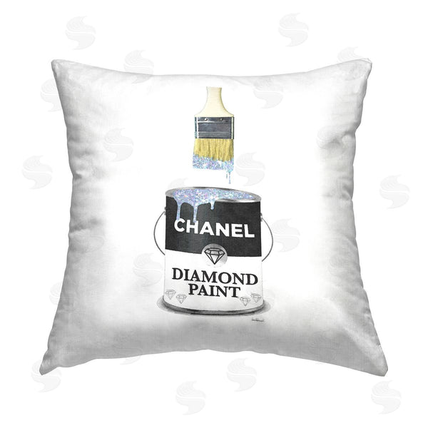 stupell industries Amanda Greenwood | Twinkling Glam Paint Can Printed Throw Pillow