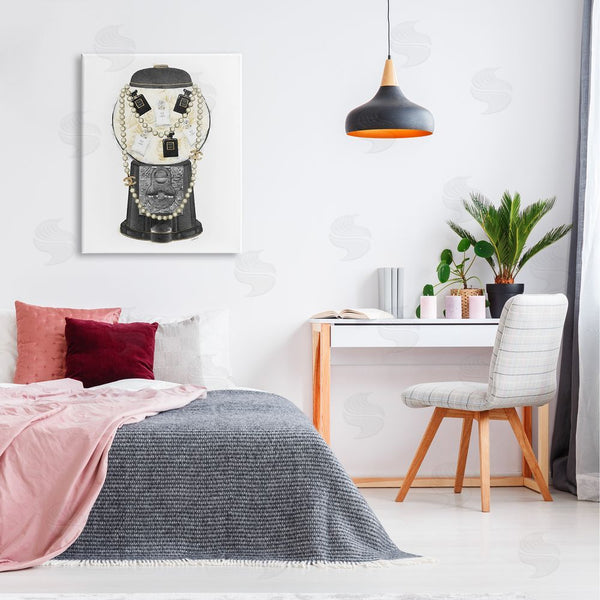 Stupell Industries Amanda Greenwood | Vintage Gumball Machine Designer Perfume Necklace Accessories Wall Art