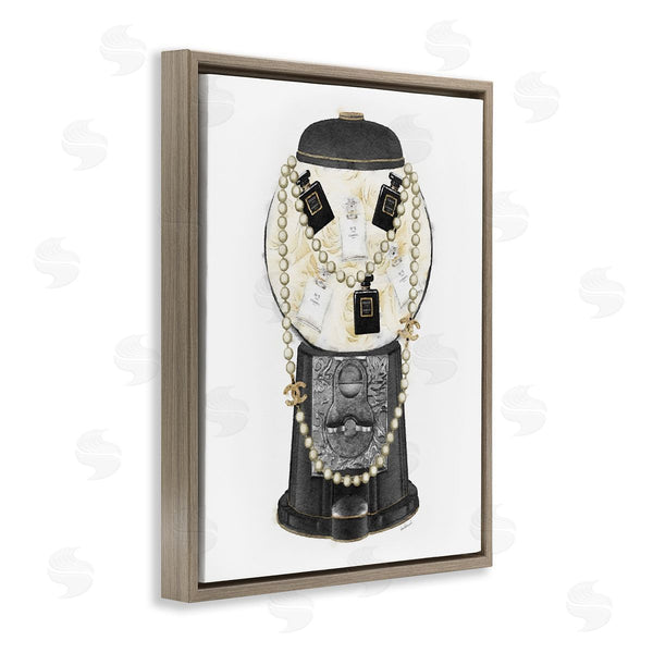 Stupell Industries Amanda Greenwood | Vintage Gumball Machine Designer Perfume Necklace Accessories Wall Art