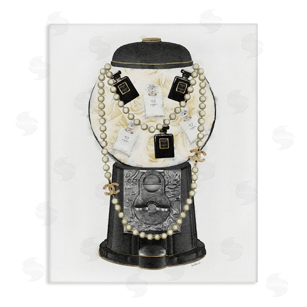 stupell industries Amanda Greenwood | Vintage Gumball Machine Designer Perfume Necklace Accessories Wall Art