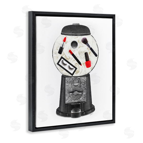 Stupell Industries Amanda Greenwood | Vintage Style Candy Dispenser Glam Makeup Cosmetics Wall Art