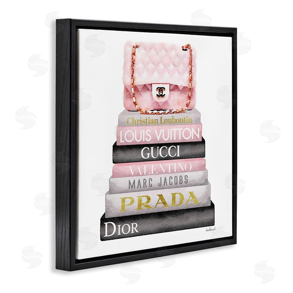 Stupell Industries Amanda Greenwood | Watercolor High Fashion Bookstack