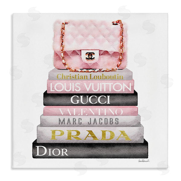 stupell industries Amanda Greenwood | Watercolor High Fashion Bookstack
