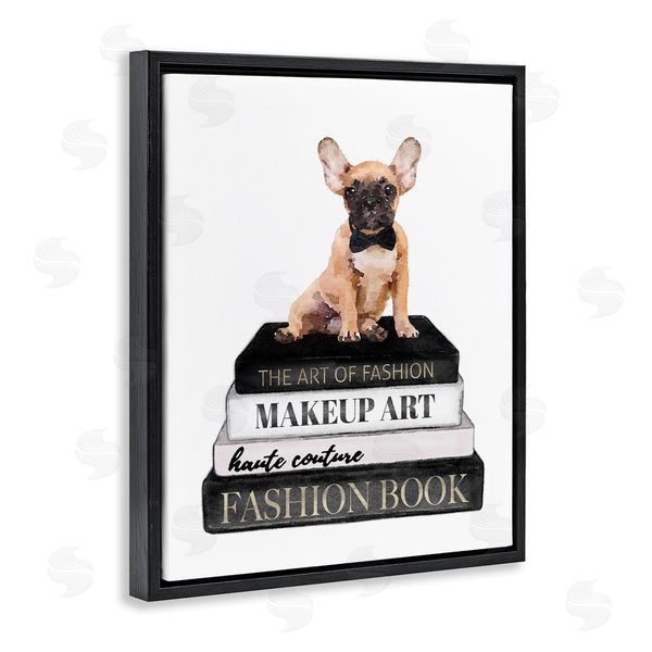Stupell Industries Amanda Greenwood | Whimsical French Bulldog Glam Pet Fashion Portfolio Wall Art