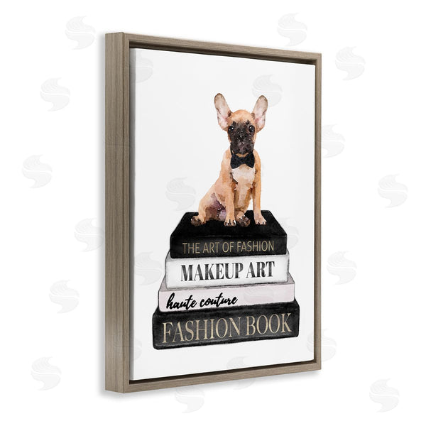 Stupell Industries Amanda Greenwood | Whimsical French Bulldog Glam Pet Fashion Portfolio Wall Art
