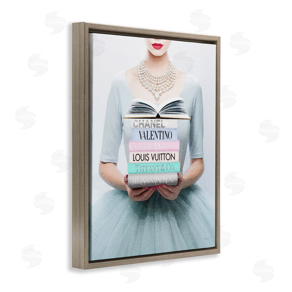 Stupell Industries Amanda Greenwood | Woman With Glam Books Wall Art