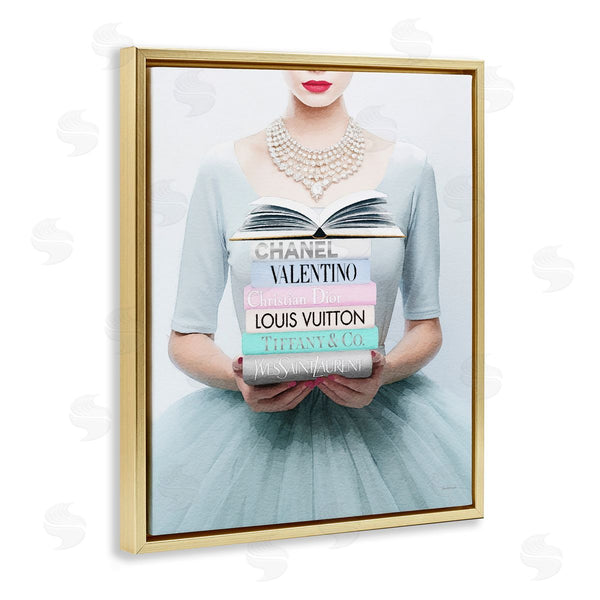 Stupell Industries Amanda Greenwood | Woman With Glam Books Wall Art